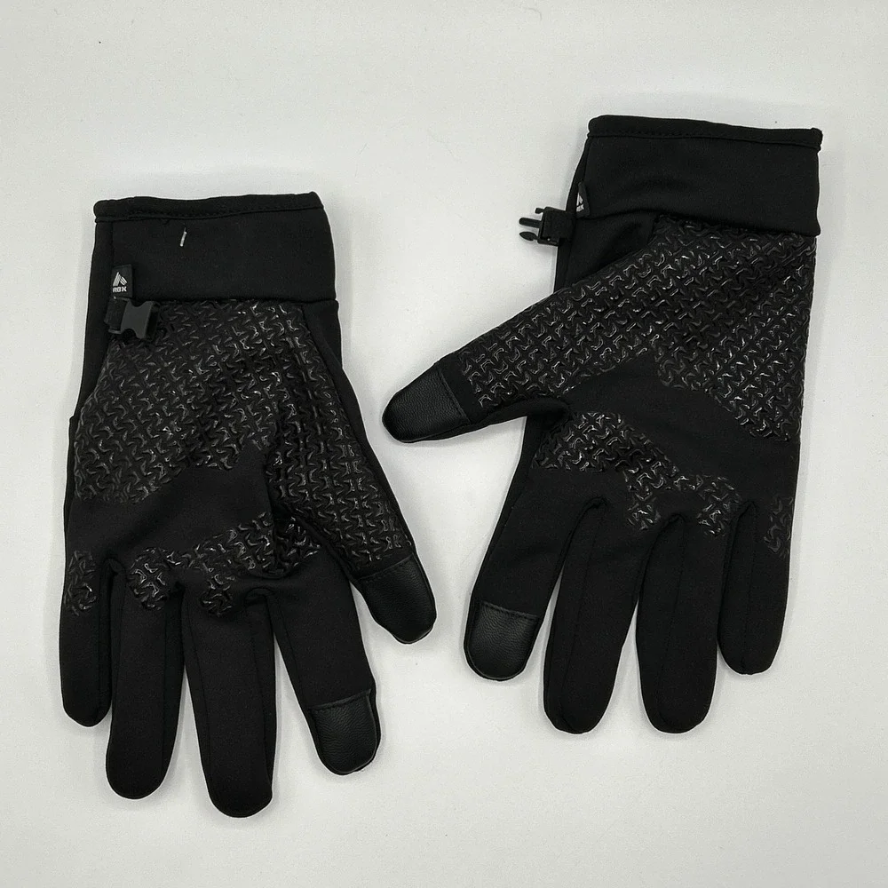 RBX Black Fleece Lined Athletic Tech Touchscreen Running Gloves Women L/XL NWOT